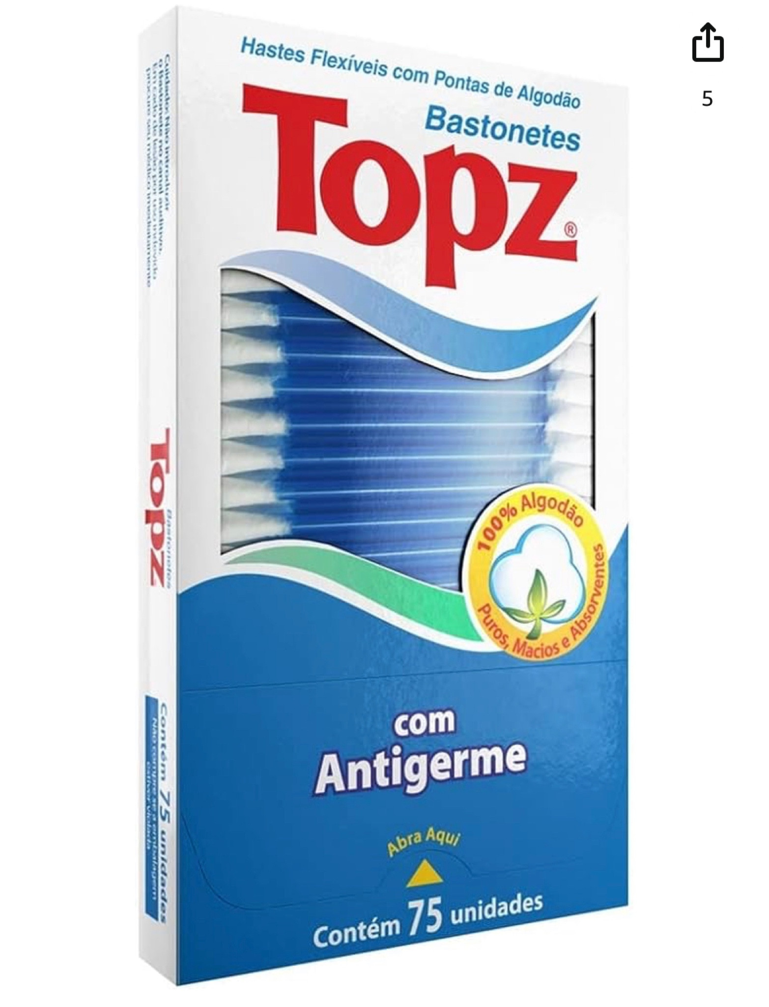 Topz, Bastonetes, 75 Unidades

#LTKbrasil