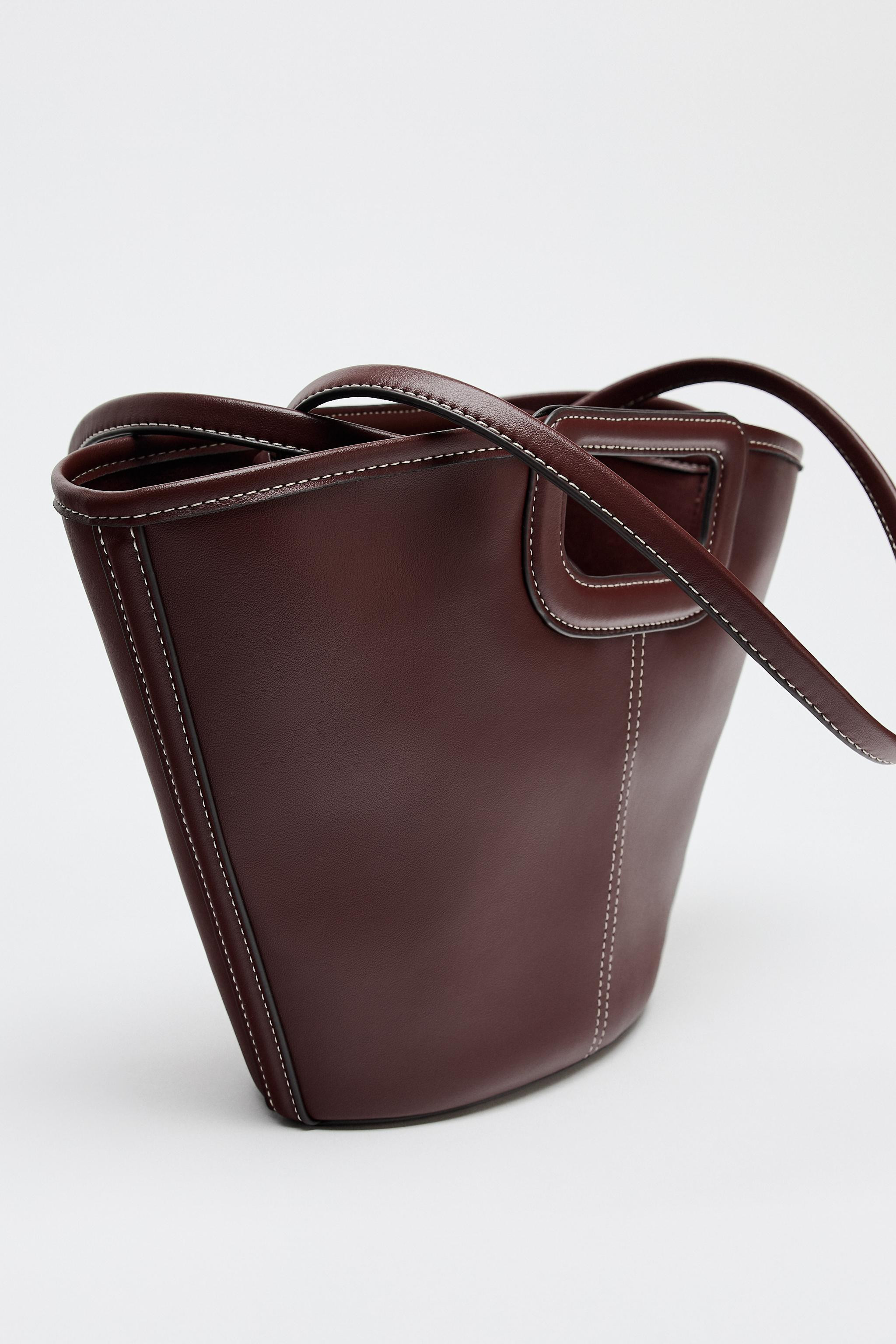 TOPSTITCHED SHOPPER BAG | Zara US
