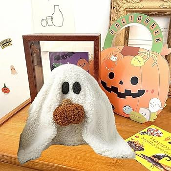 Honbeanify 2023 Gus The Ghost with Pumpkin Pillow, 12" w x 13" h Gus The Halloween Ghost with Pum... | Amazon (US)