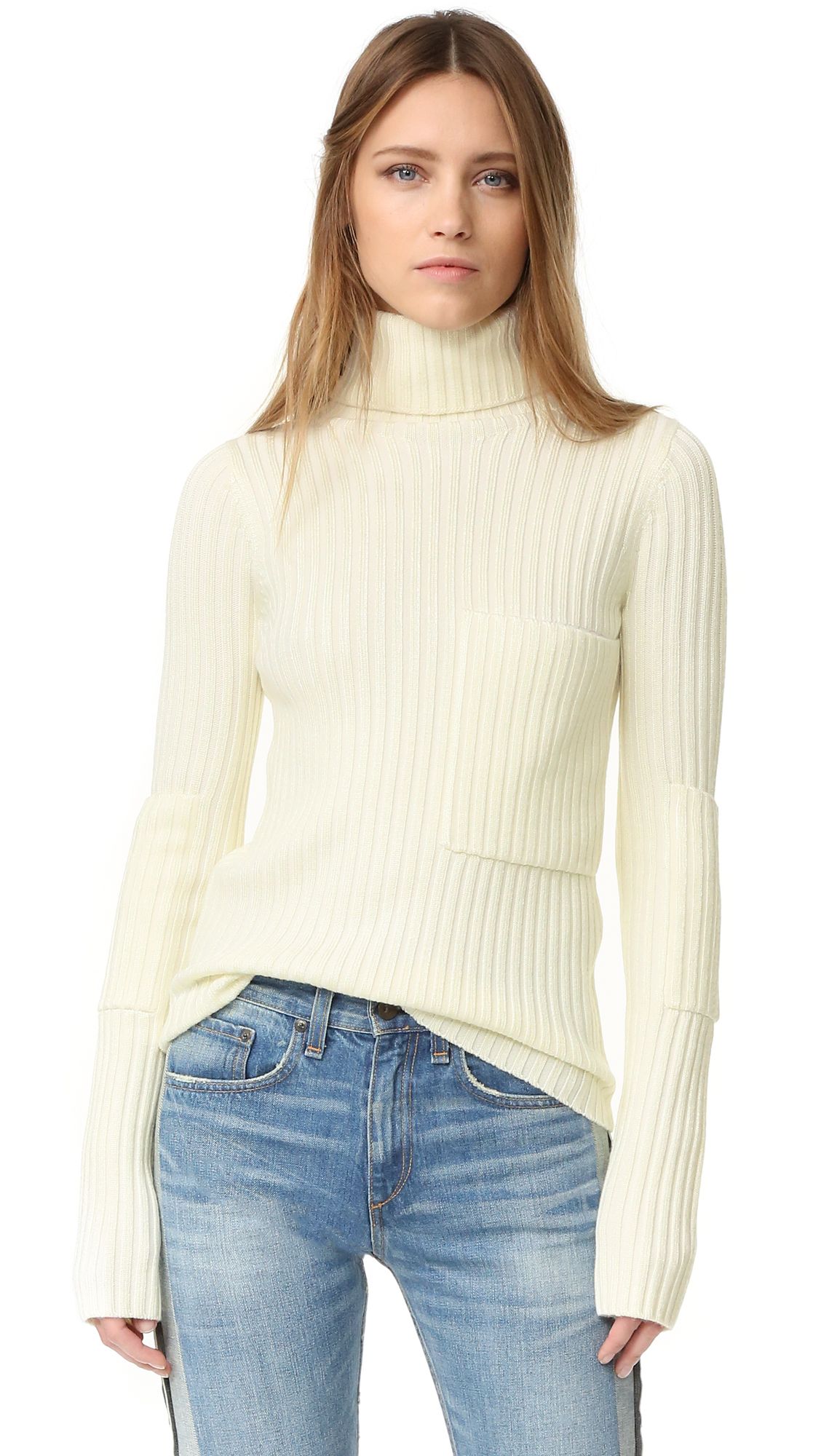 High Neck Ribbed Sweater | Shopbop