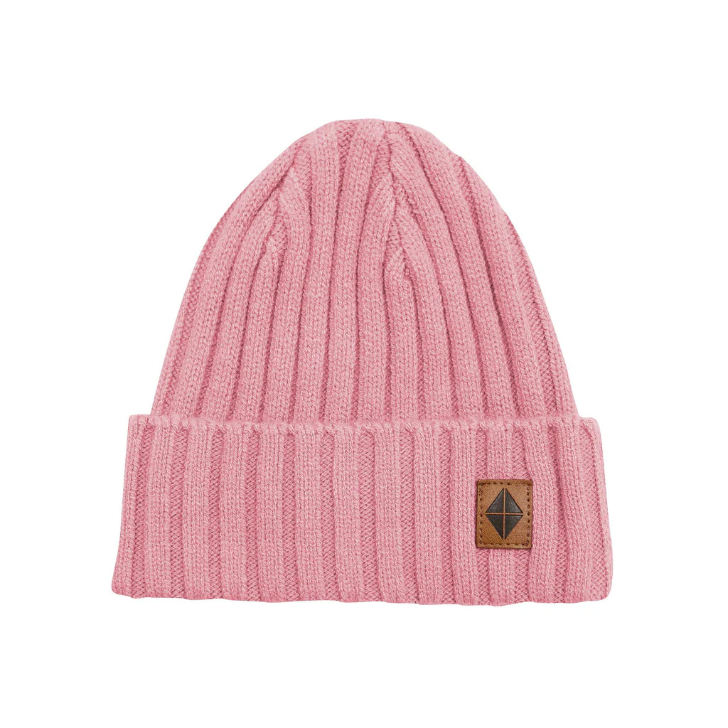 Chunky Knit Ribbed Beanie in Apple Blossom | Kyte BABY
