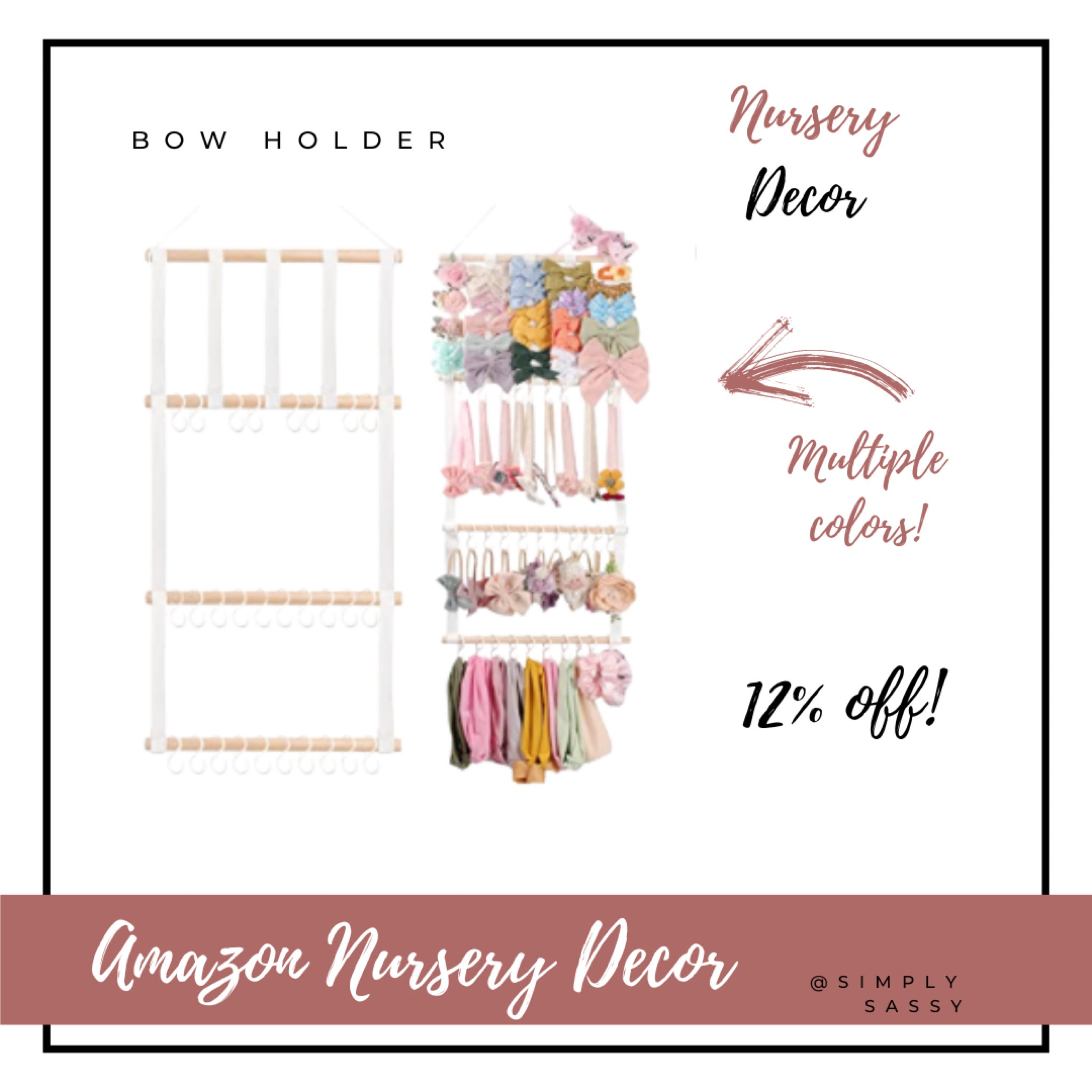Nursery bow holder #walldecor #nurserydecor #nursery #boho #minimalist #aesthetic #baby #laurabeverlin #alexaanglin

#LTKunder50 #LTKhome #LTKbaby