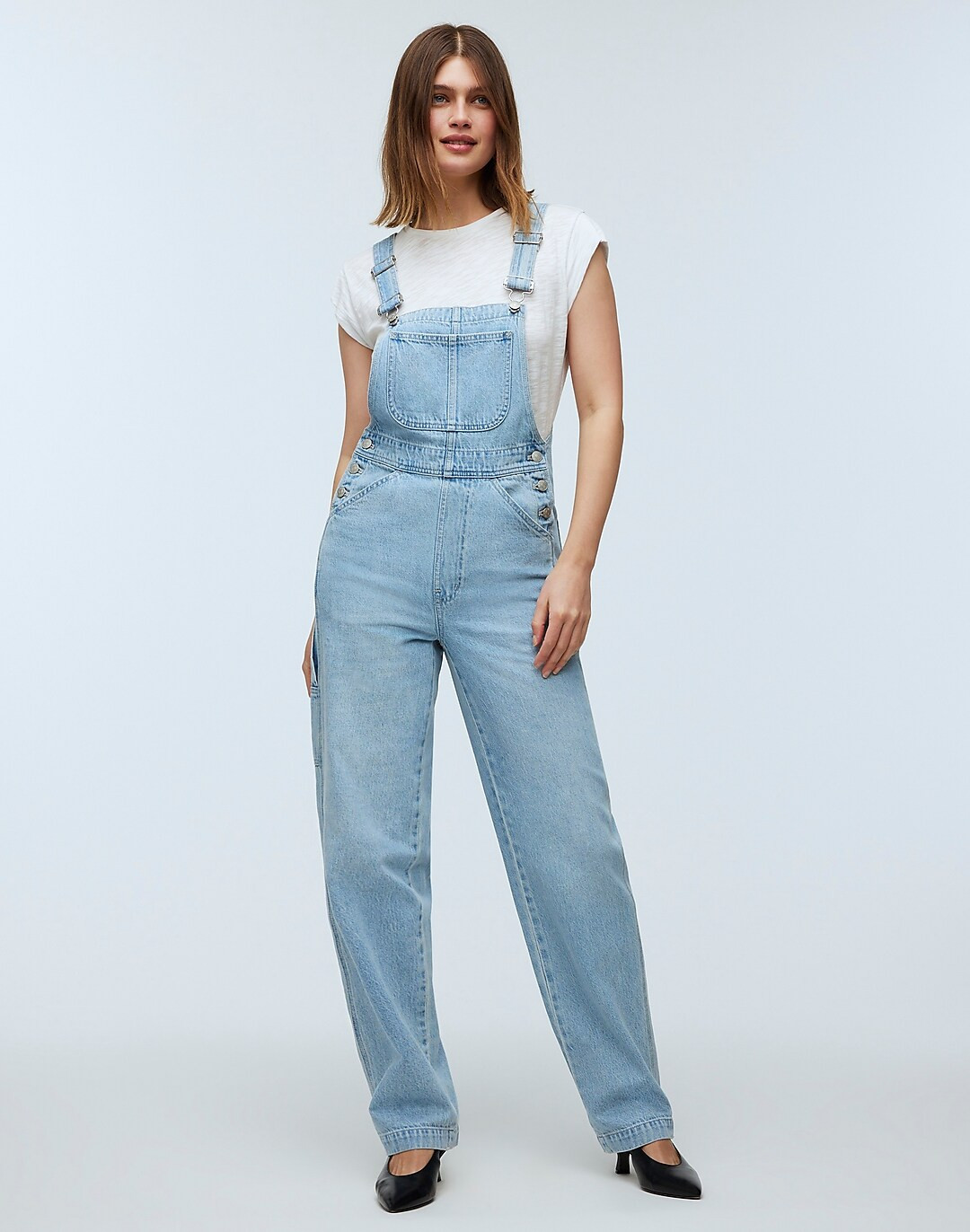 Denim Oversized Carpenter Overalls in Collier Wash | Madewell