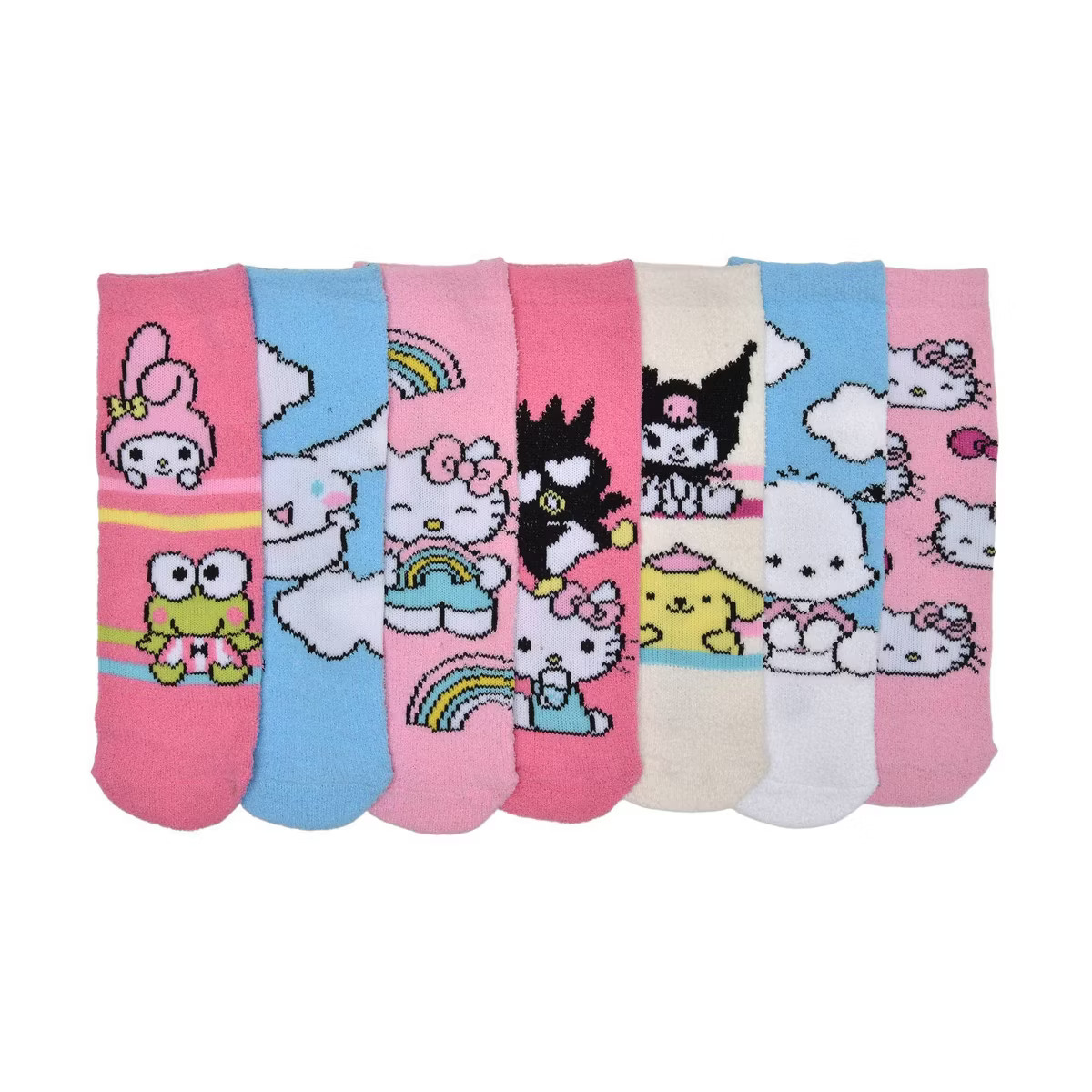 Girls' Hello Kitty 7 Days Of Cozy Socks - S/M | Target
