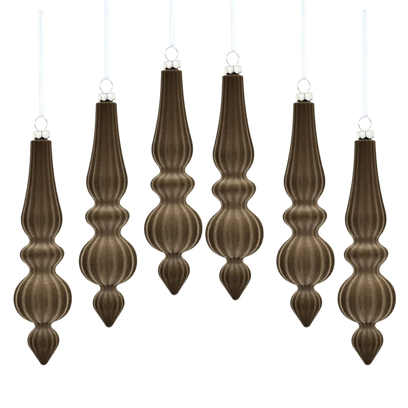 Tainini Clearance Sale! 6Pcs Velvet Christmas Hanging Balls, Flocked Tree Christmas Ball Ornament... | Walmart (US)