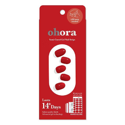 Ohora Gel Nail Art Basic Line - Rouge Allure - 30ct | Target