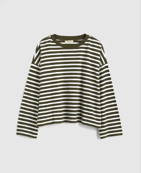 Easy Crewneck Long-Sleeve Tee | Madewell