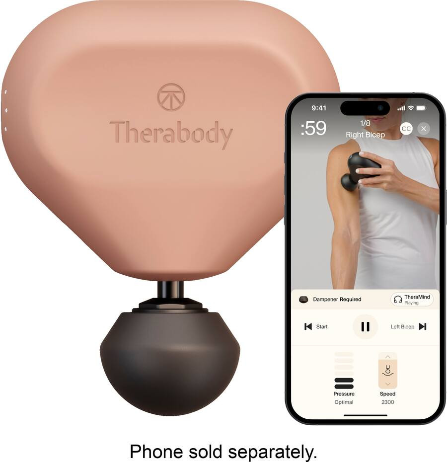 Therabody - Theragun Mini Massage Gun 3 - Desert Rose | Best Buy U.S.
