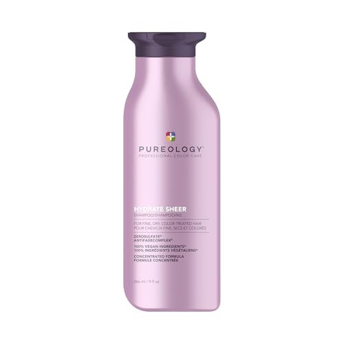 Pureology Hydrate Sheer Shampoo - Lightweight, Moisturizing Shampoo For Fine, Dry, Color Treated Hair, Sulfate-Free & Vegan | Amazon (US)