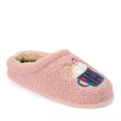 Dearfoams Women's Holiday Novelty Clog, Mauve, XL | Belk