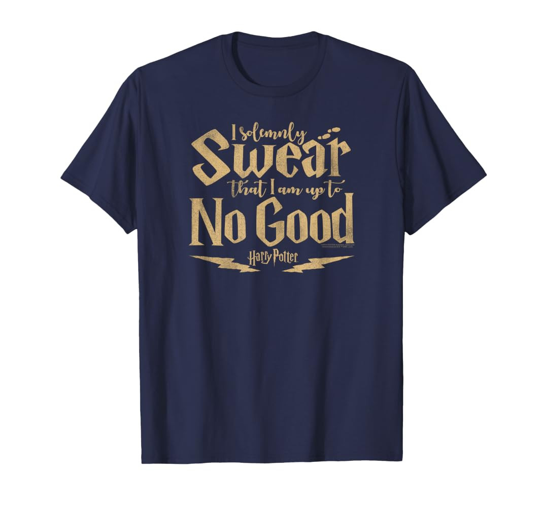 Harry Potter Unisex Adult Blue V-Neck Long Sleeve Modern Letter Print T-Shirt | Amazon (US)