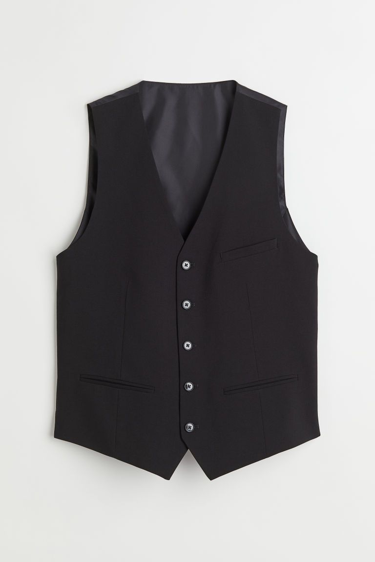 H & M - Slim Fit Suit Vest - Black | H&M (US + CA)