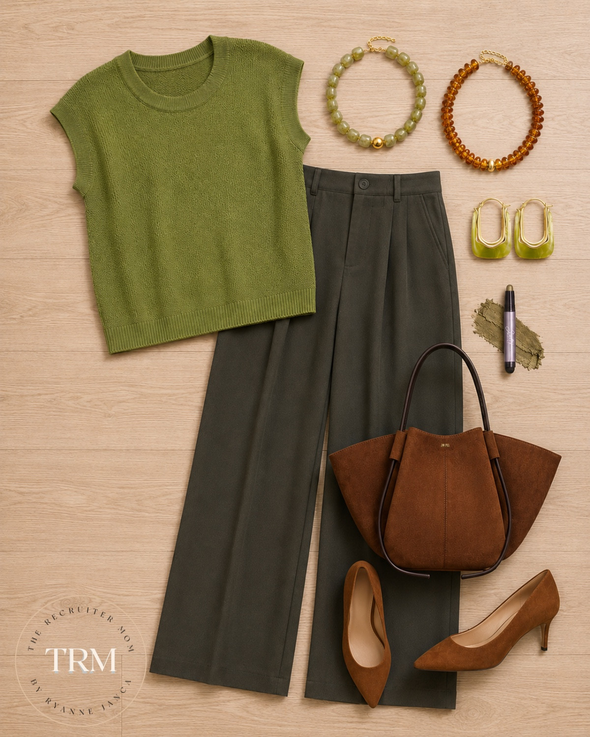 Monochromatic dressing is the cheat code for looking put together with zero effort. This olive crop and wide leg combo is the kind of outfit that makes your coworkers think you have a stylist. #workwear #amazonfashion

#LTKSeasonal #LTKOver40 #LTKWorkwear