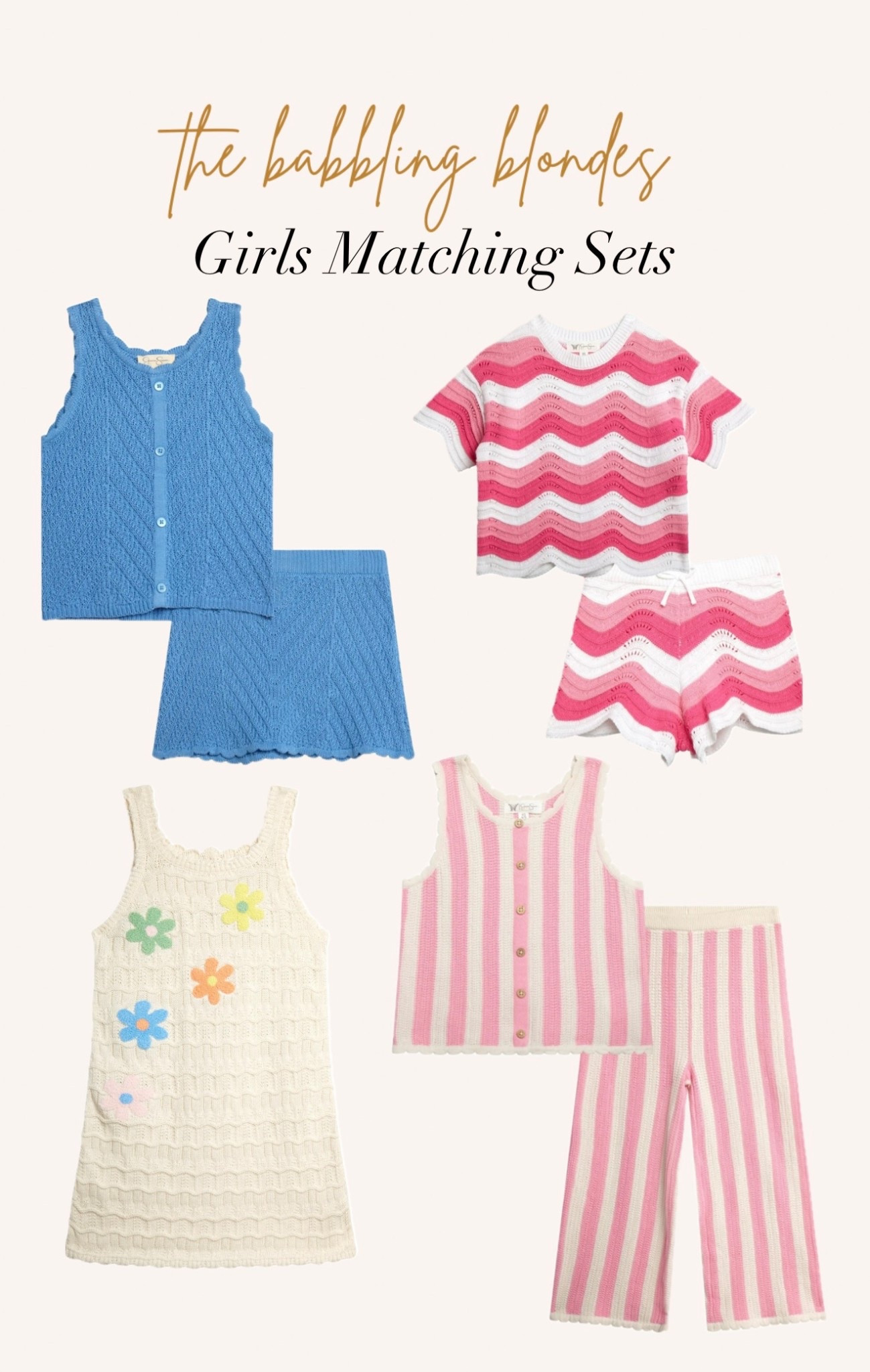 Girls matching sets for spring/summer!