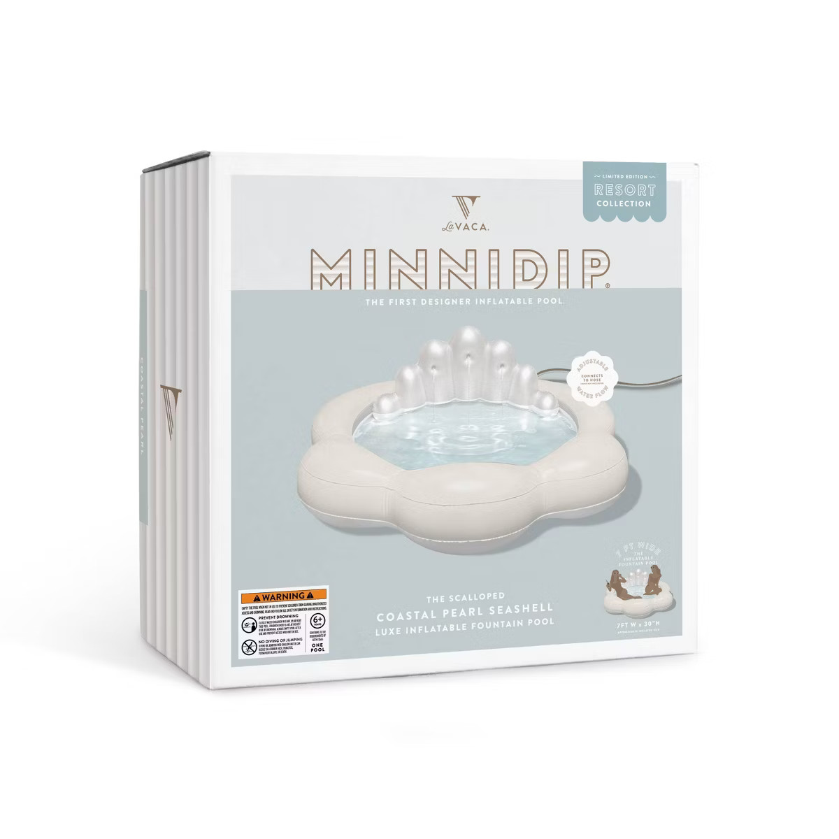 MINNIDIP Exclusive Resort Collection Fountain Pool 75 gal Novelty Kiddie Pool - Iridescent Pearl ... | Target