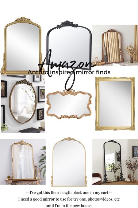Anthro inspired Amazon mirrors!! Affordable and cute, vintage style, several different size/color options for each mirror. Amazing Amazon finds—the perfect touch to refresh any space!

#LTKsalealert #LTKFind #LTKhome