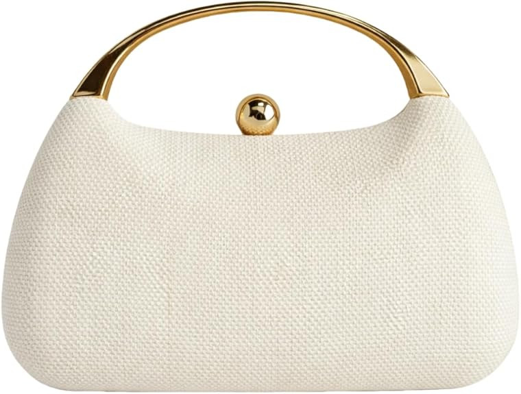 UMREN Straw Clutch Handbags Women Beach Crossbody Hand-woven Summer Purse Wallet Top handle Eveni... | Amazon (US)