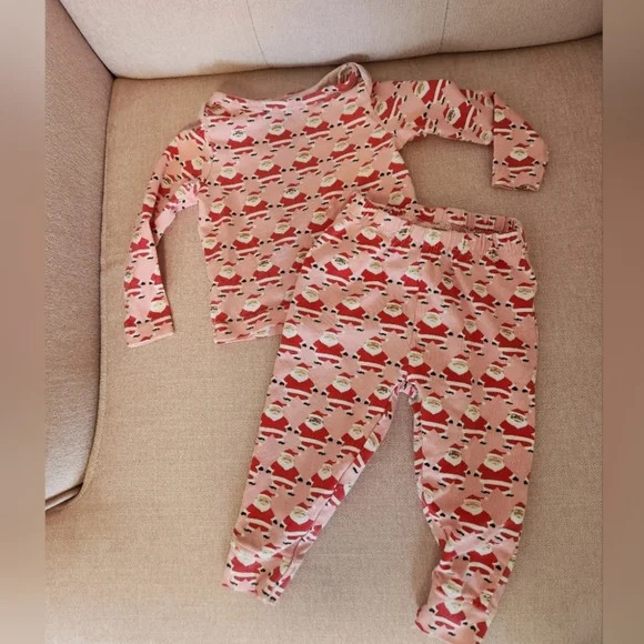 Pink Chicken Multicultural Santa Christmas Pajamas Set 3-6 Months | Poshmark