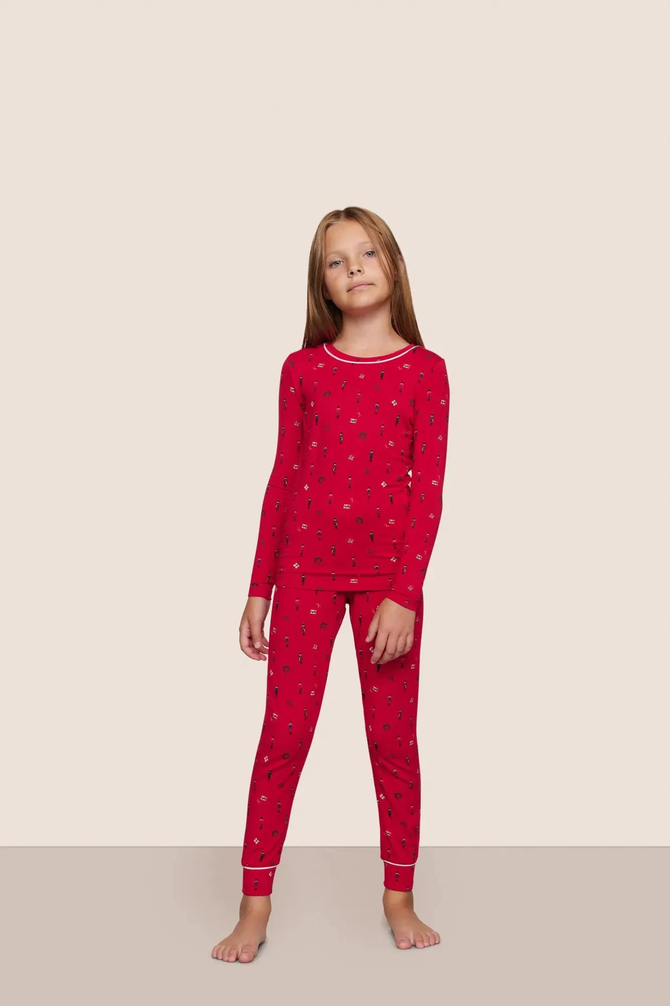 Kids Printed TENCEL™ Modal Unisex Long PJ Set | Eberjey