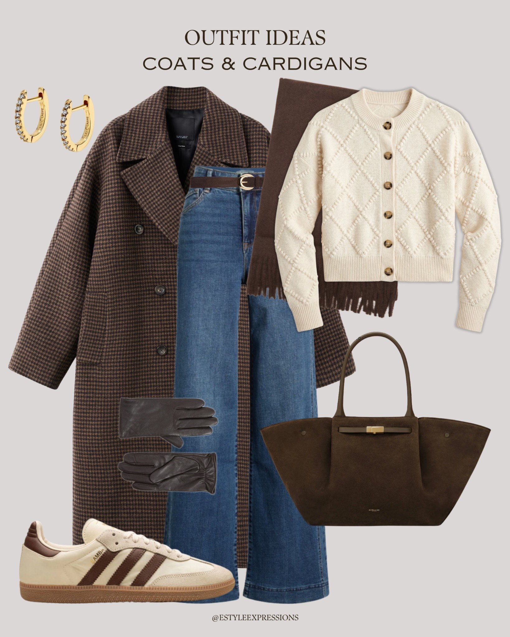 Outfit Ideas with Coats & Cardigans in rich seasonal colours!✨ Styled with blue jeans for a simple, chic & comfy winter vibe.❄️🤎

#LTKFindsUnder100 #LTKSeasonal #LTKSaleAlert