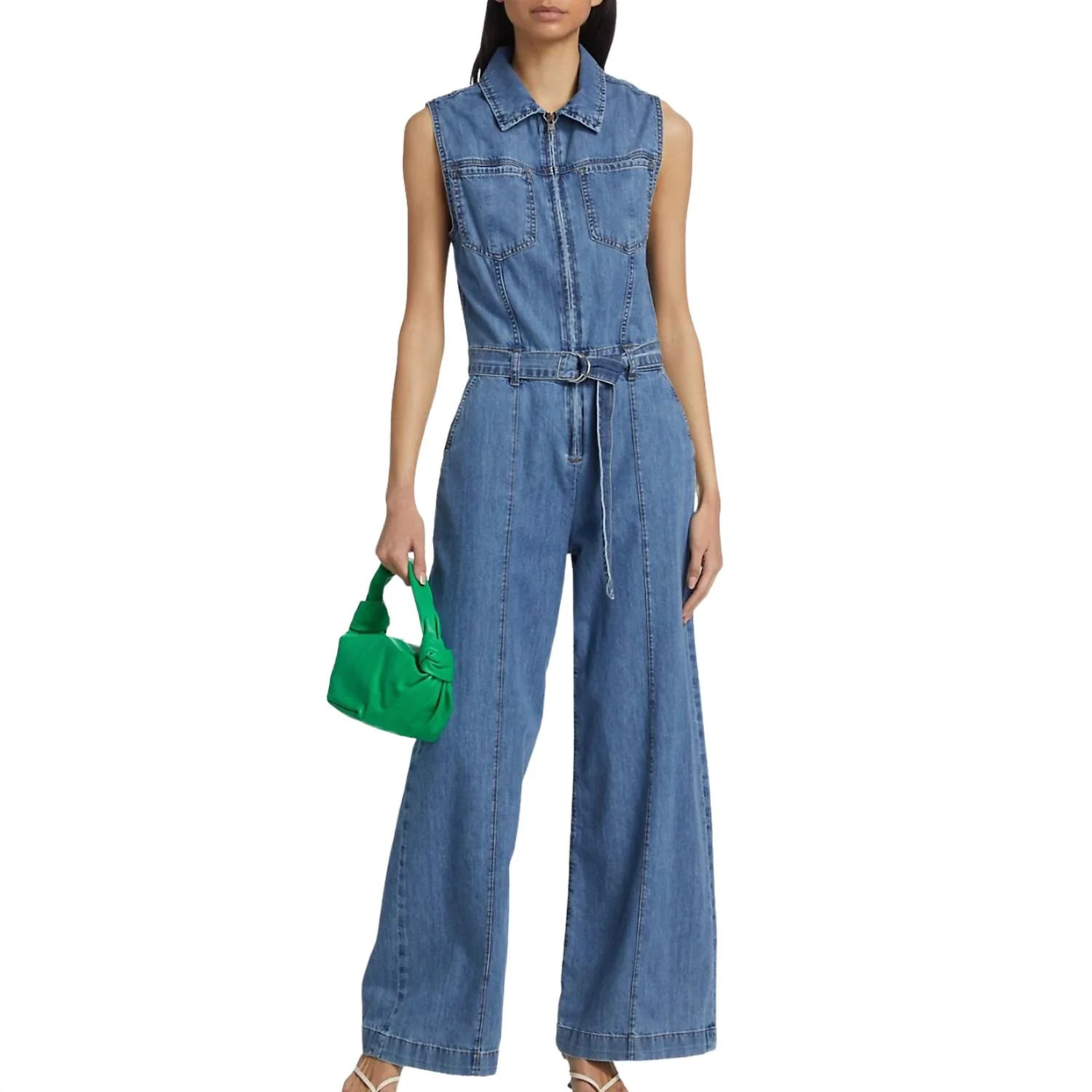 Sleeveless Wide Leg Jumpsuit In Happy Indigo | Shop Simon