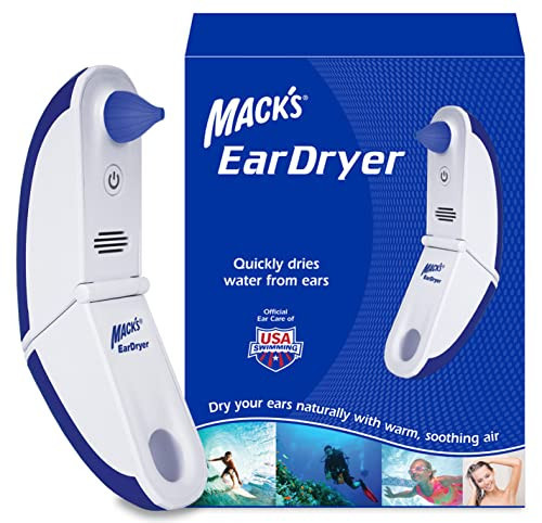 Mack's Ear Dryer - Soothing Electronic Warm Air Ear Dryer for Swimming, Showering, Water Sports, Surfing, Scuba and Hearing Aid Use | Amazon (US)