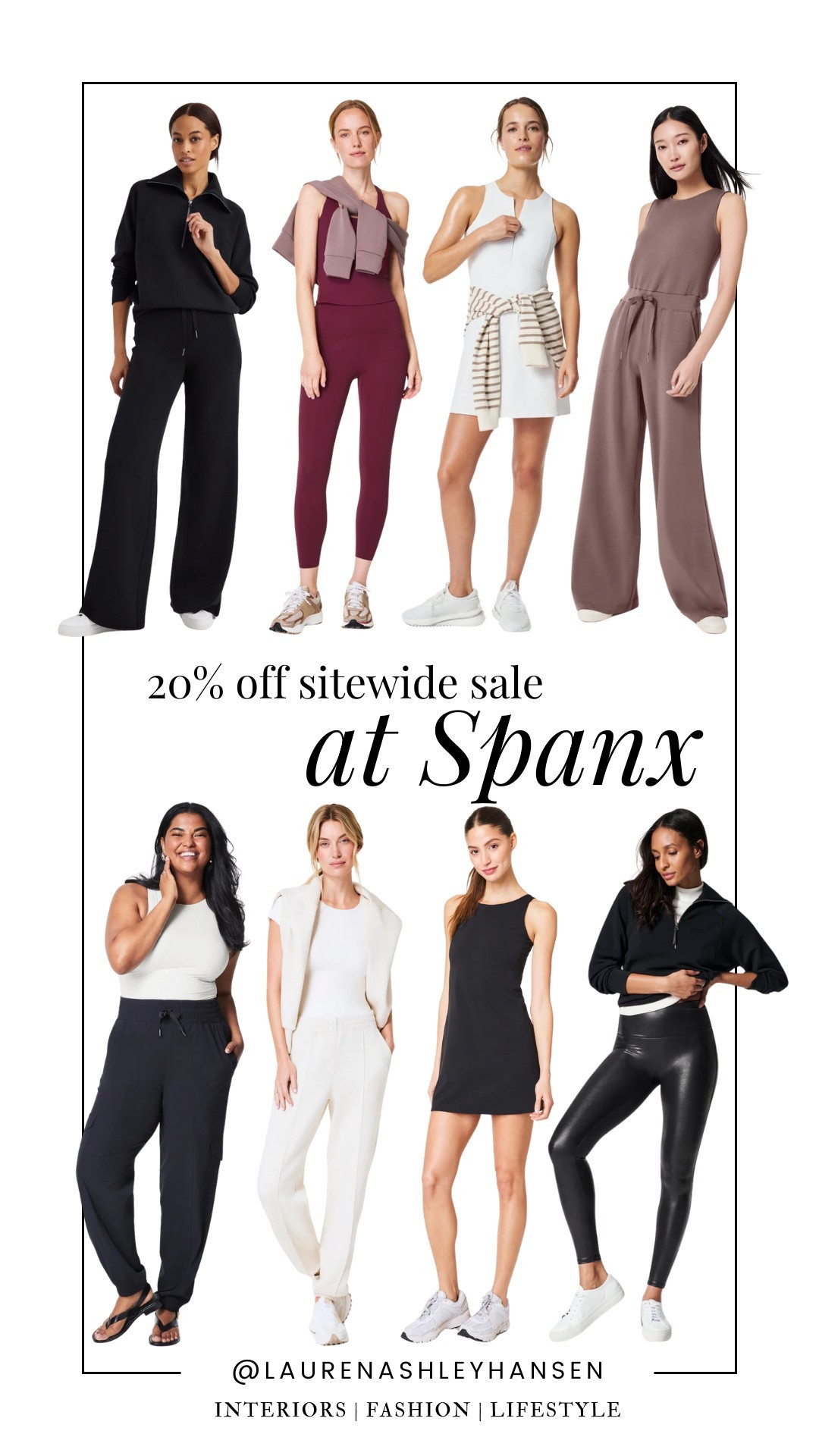 Spanx has the comfiest and coziest loungewear pieces! I love their matching sets and jumpsuits. Right now they’re 20% off sitewide during the LTK spring sale! Use code LTKSPANX for 20% off! The code is stackable with already marked down items too!!! 

#LTKActive #LTKSpringSale