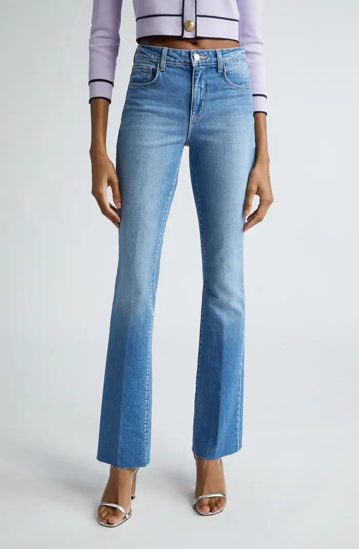 Ruth Raw Hem Straight Leg Jeans | Nordstrom Rack