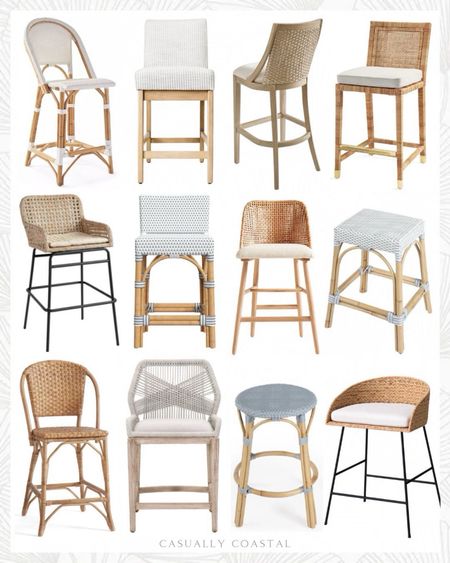 Looking for coastal stools? From woven stools and rope stools to blue stools and white stools, there's a stool for every budget here. 
-
coastal furniture, counter stools, bar stools, affordable stools, stools under $250, stools under $200, gray rope stools, pottery barn stools, serena & lily stools, balboa stools, riviera stools, stools for white kitchen, coastal kitchen stools, ballard designs stools, wayfair stools, crate & barrel stools, backless stools, rattan stools, beach house furniture, beach house stools, kitchen decor, kitchen furniture 



#LTKHome
