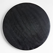 Tondo 20" Ebonized Lazy Susan + Reviews | Crate & Barrel | Crate & Barrel