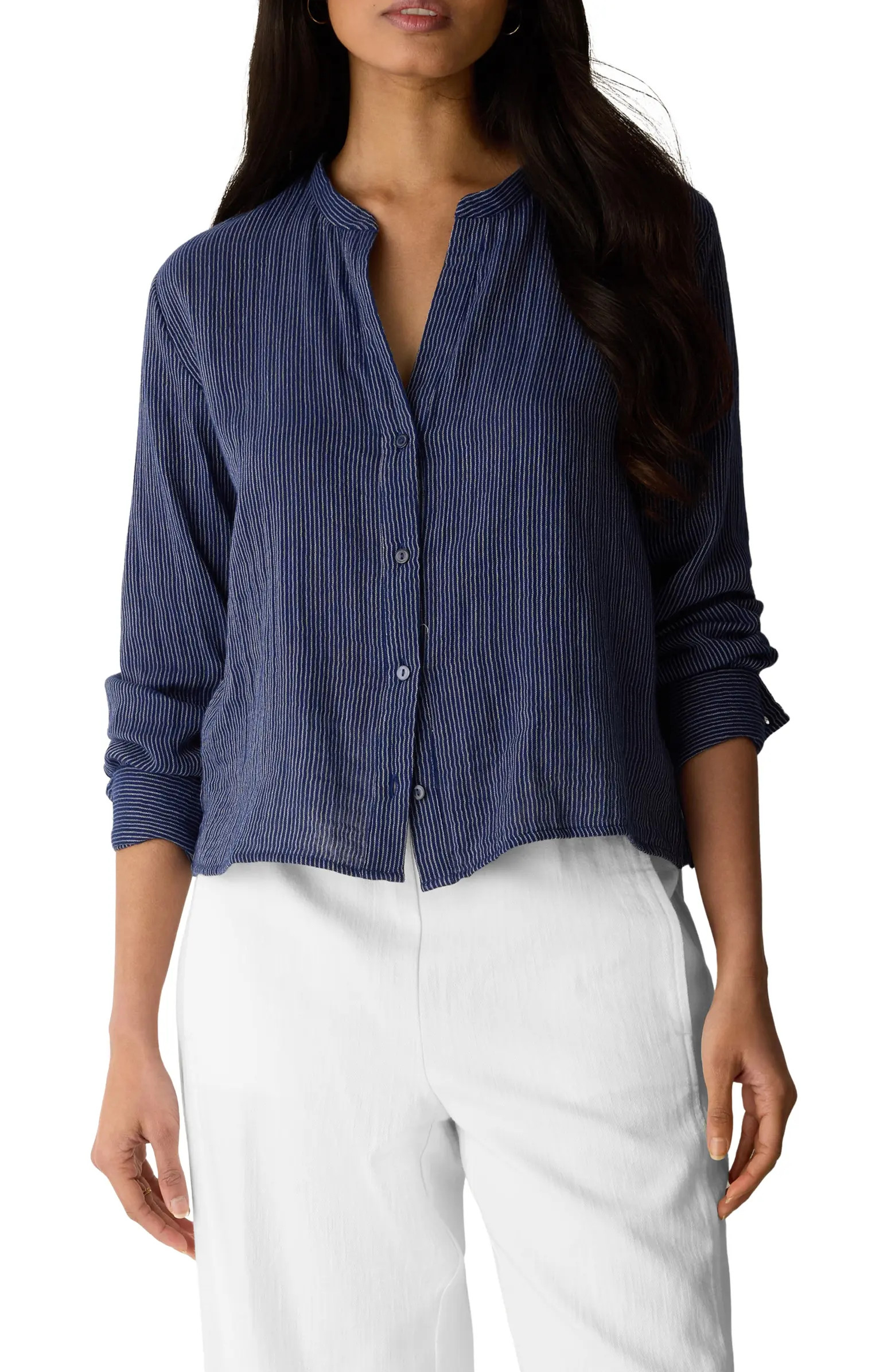 Stripe Organic Cotton Button-Up Shirt | Nordstrom