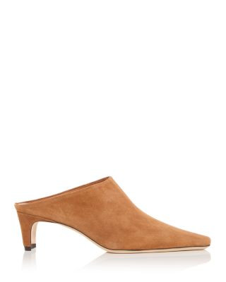 Women's Wally Suede Mid Heel Mules | Bloomingdale's (US)