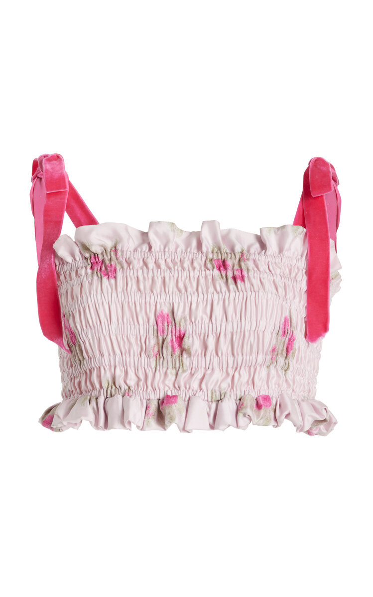 Corbin Shirred Cropped Top | Moda Operandi (Global)