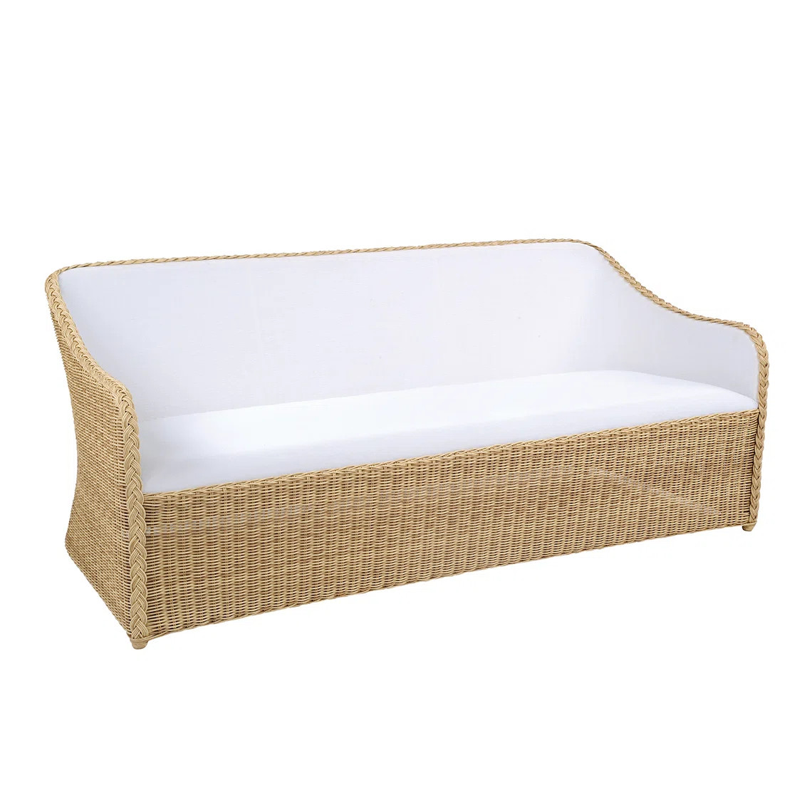 Quogue 68.5'' Wide Wicker Loveseat with Cushions | Wayfair North America