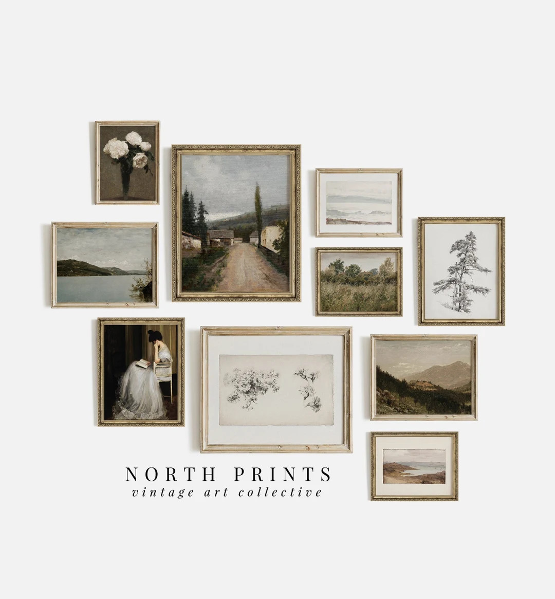 Vintage Country Art PRINTABLE SET of 10 | European Sophisticated Decor | Digital DOWNLOAD | S10-1... | Etsy (US)