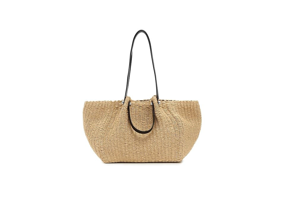 AllSaints Allington Paper Tote Tote Handbags Natural, Straw | Zappos