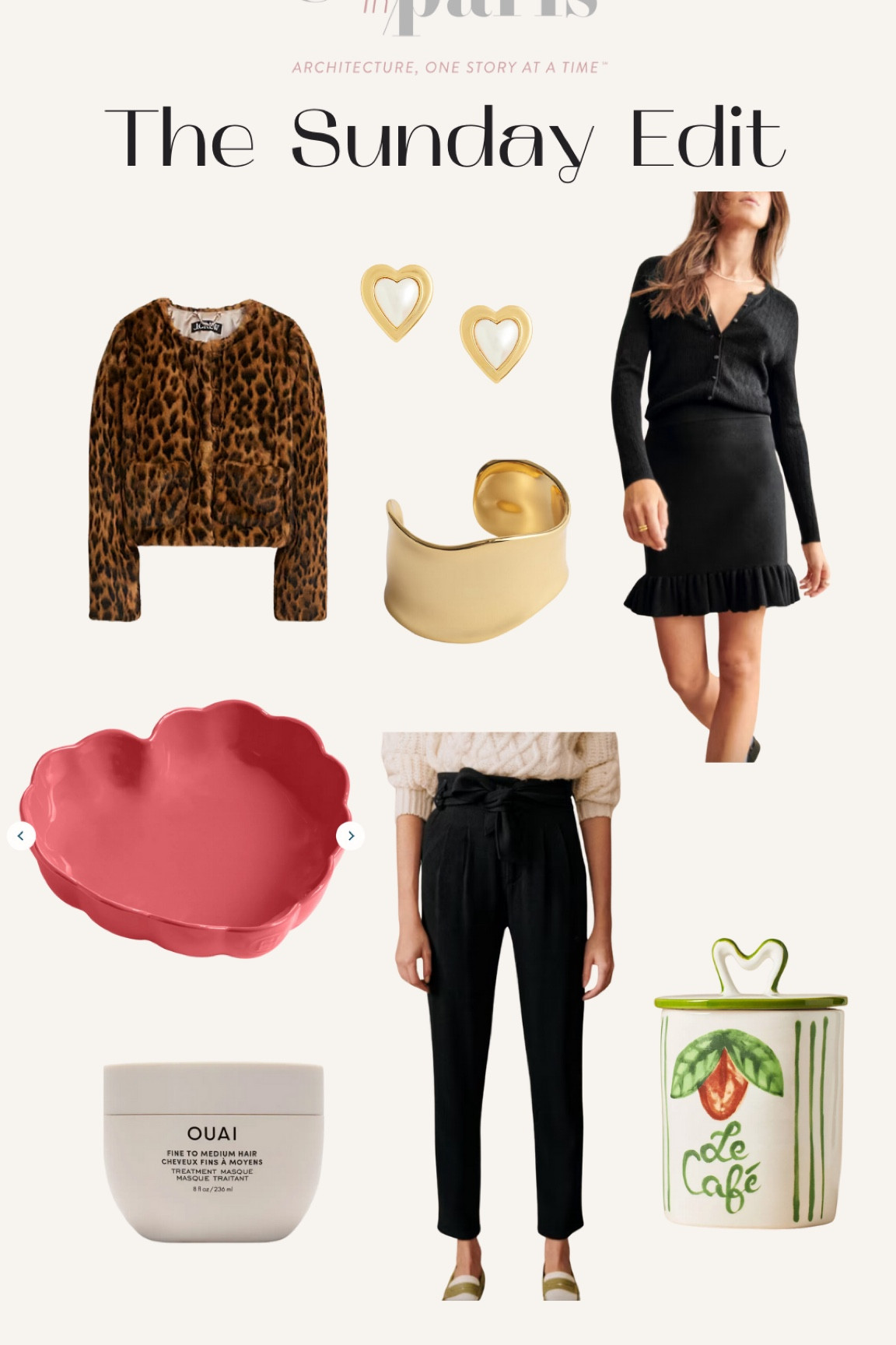 Welcome to the third Sunday Edit! I have a few Valentine’s Day finds, a date night look and the cutest pants for work or play. The Harlie Brown Studio items have been very popular- so Frenchie!

#LTKover40 #LTKSeasonal #LTKstyletip