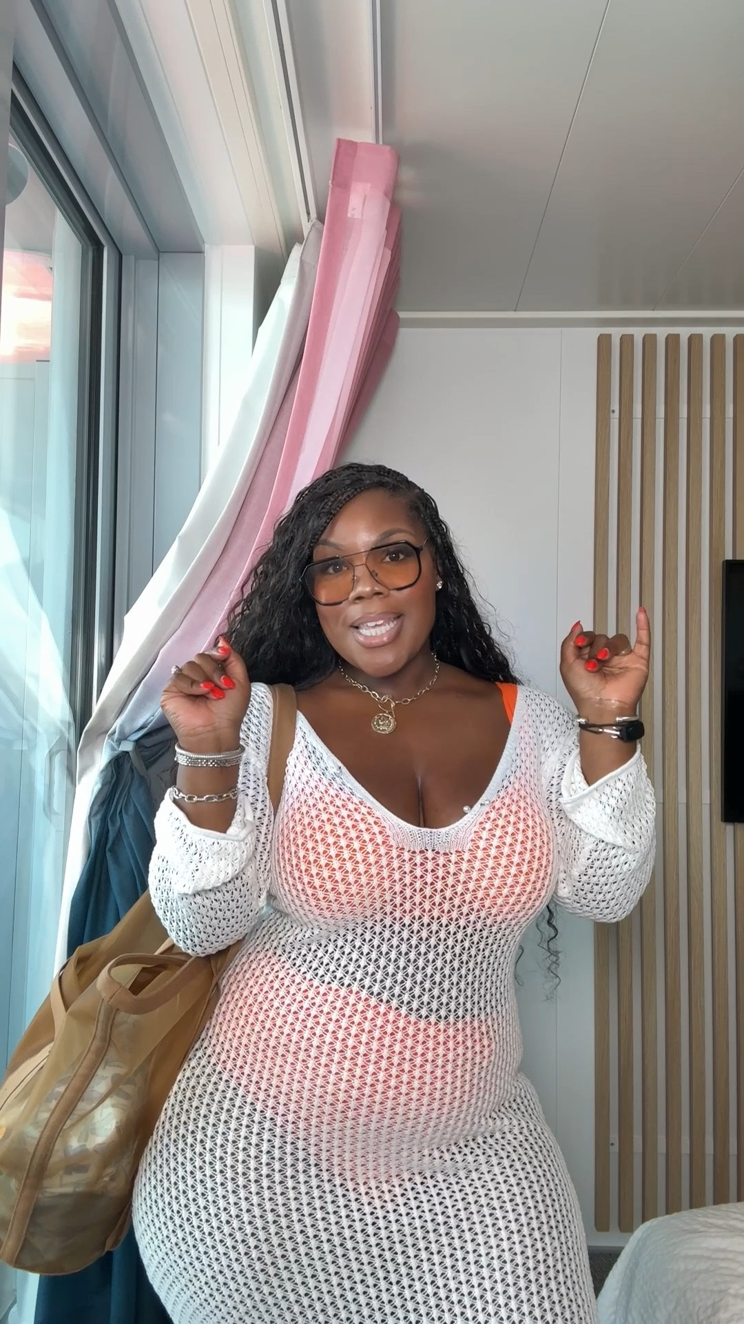 CRUISE OOTD: Last stop on @virginvoyages and headed to explore Bimini, Bahamas.

This might be my favorite bikini of all time. Love the color, fit, and quality.

Also, have this cover up in multiple colors and love how chic it is. Perfect to elevate your pool or beach day. 

Sizing Details:

Bikini Top: 38DDD
Bikini Bottom: 12
Coverup: L

#LTKMidsize #LTKSwim #LTKPlusSize