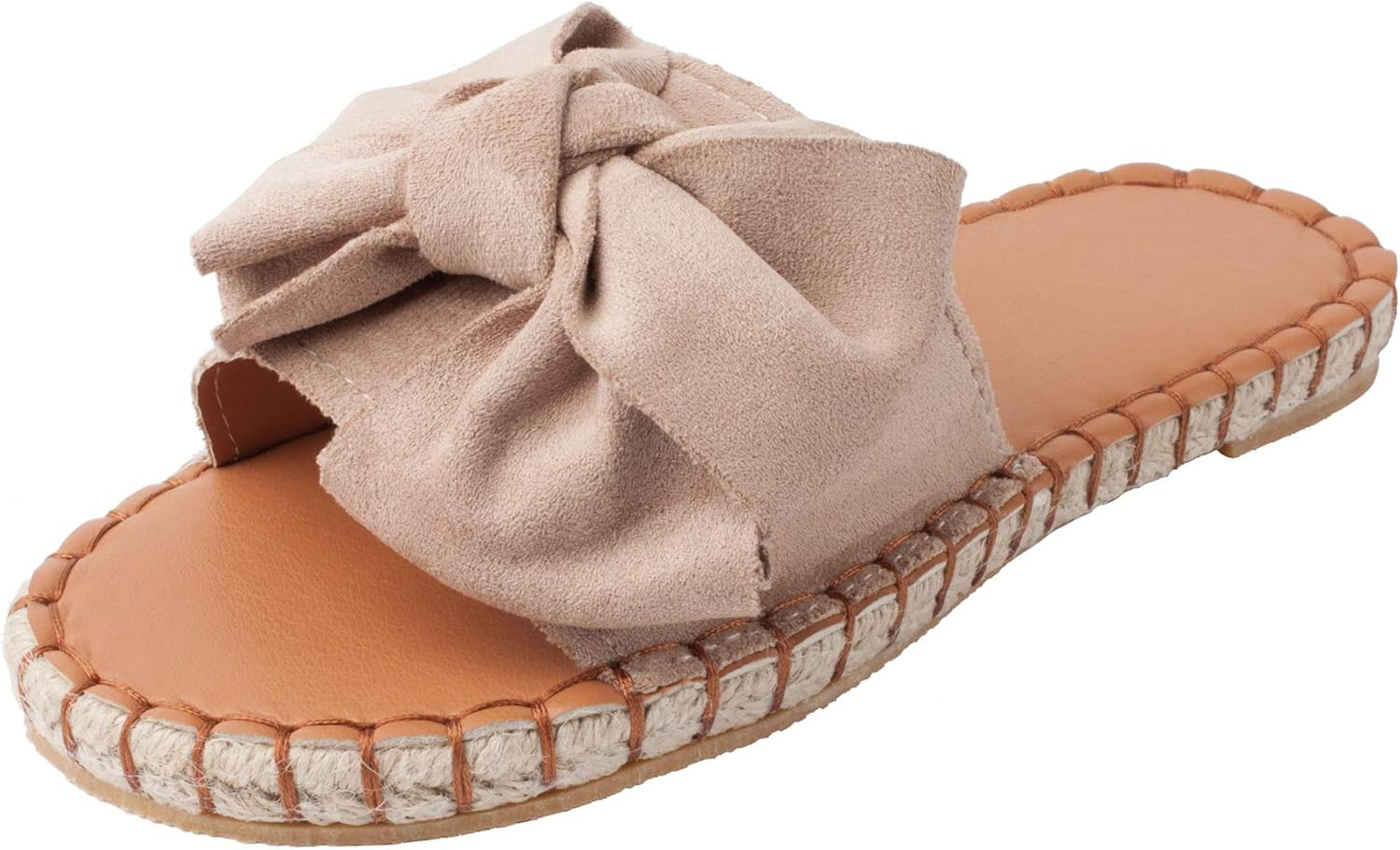 YYW Slides for Women Flat Slide Sandals Slip On Open Toe Sandals Casual Style with Bowknot Orname... | Amazon (US)