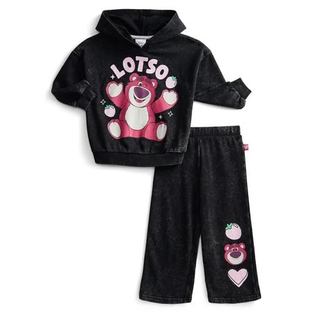 Toy Story Lotso Toddler Girls' Graphic Hoodie and Matching Sweatpants Set, 2-Piece, Sizes 12M-5T | Walmart (US)