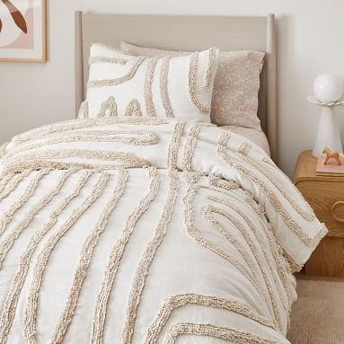 Sustainably Sourced  west elm kids x pbt x Sarah Sherman Samuel Tufted Sand Trails Quilt & Sham | Pottery Barn Teen
