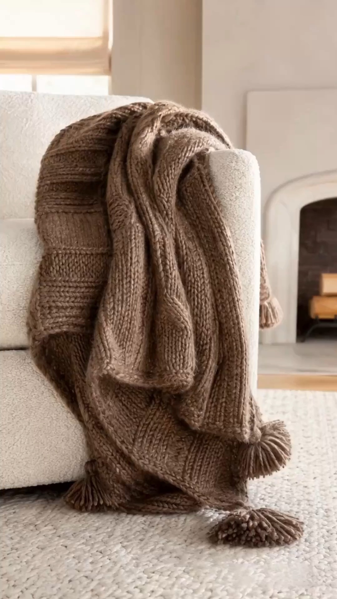 This chunky knit throw is already trending and I can see why 🤎 The rich brown color, oversized knit texture + tassel detail make it look SO expensive. Such a good cozy find for fall!

#LTKSeasonal #LTKHome