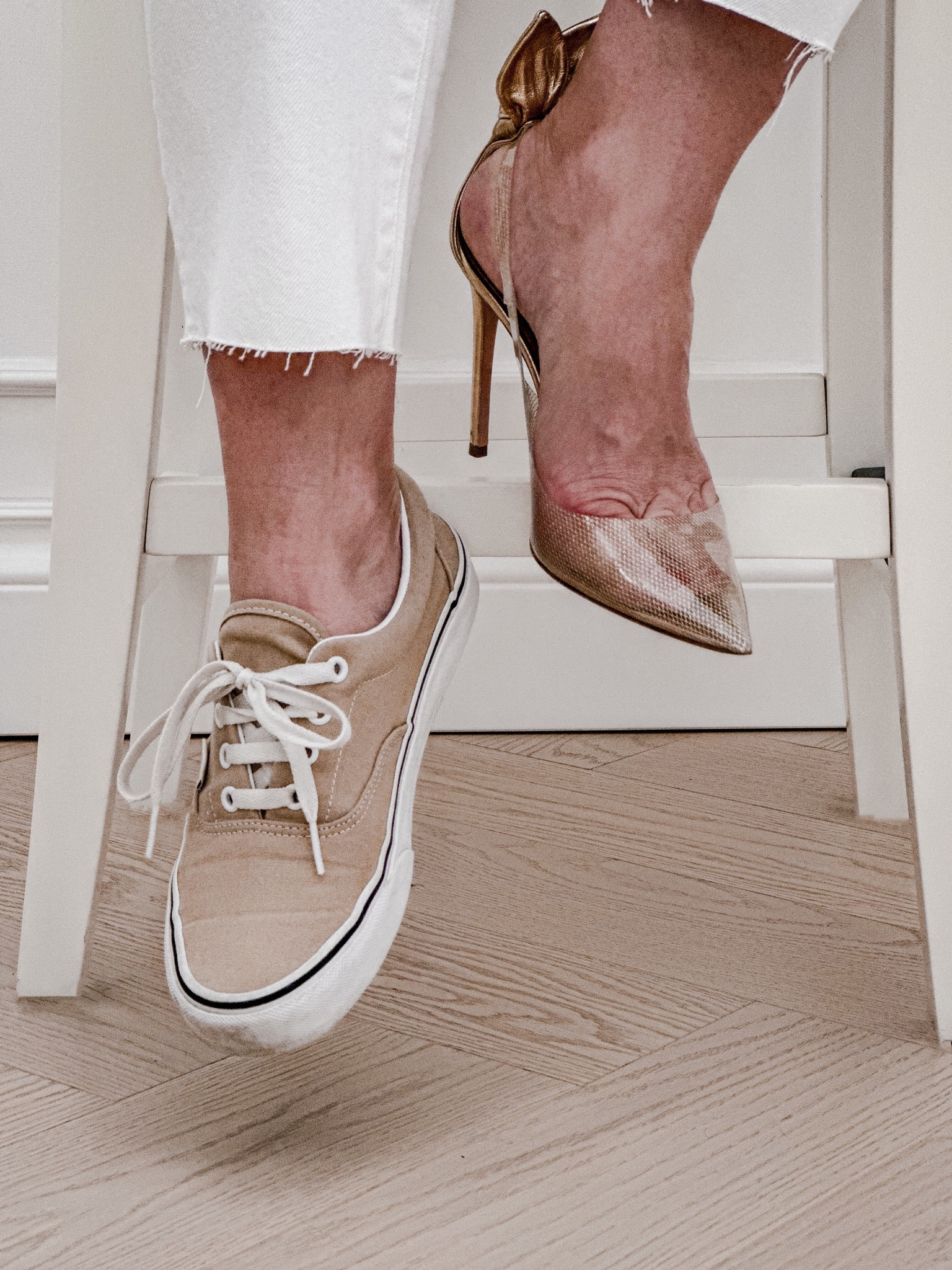 vans with high heels