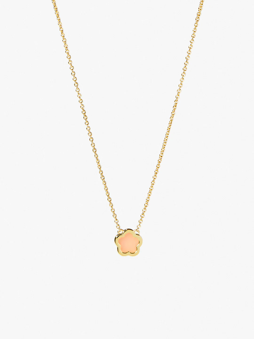 Gold Flower Necklace - Saya Pink | Ana Luisa