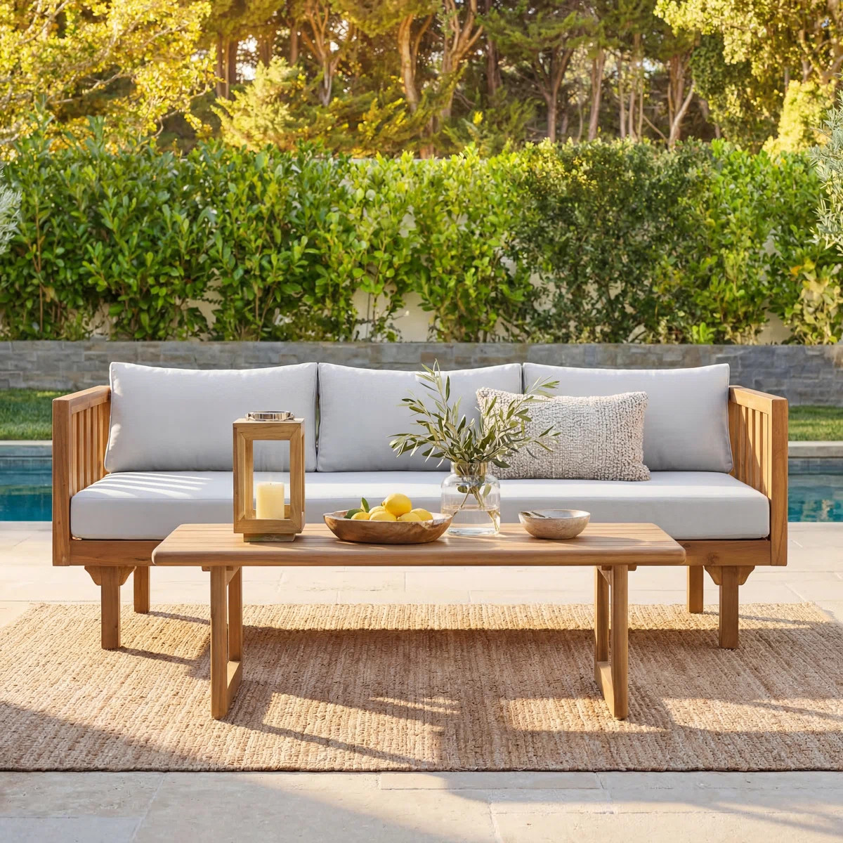 Outdoor Patio Daybed with Cushions | Wayfair North America