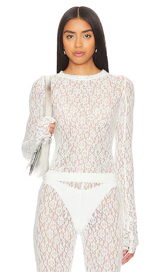 Lombardi Top in Off White | Revolve Clothing (Global)