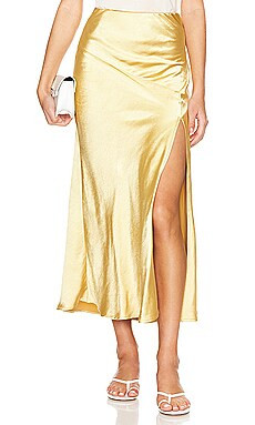 HEARTLOOM Shayne Skirt in Golden from Revolve.com | Revolve Clothing (Global)