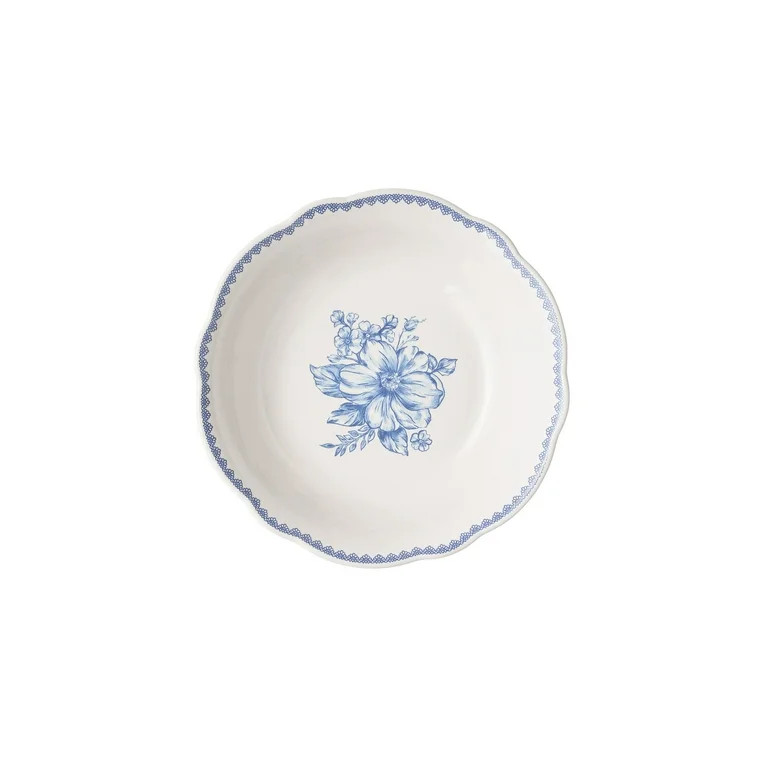 The Pioneer Woman Agatha Blue 12-Piece Stoneware Dinnerware Set | Walmart (US)
