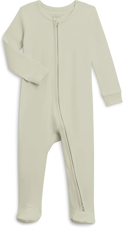 Colored Organics Baby Organic Cotton Peyton Zip Up Footed Sleeper | Amazon (US)