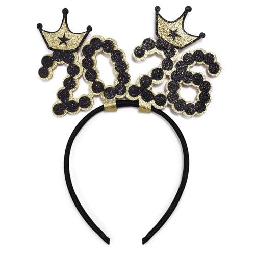 Needzo 2026 New Years Headband, NYE Party Hats, One Size Fits Most | Amazon (US)